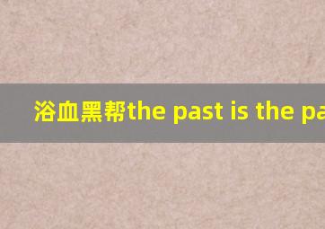 浴血黑帮the past is the past